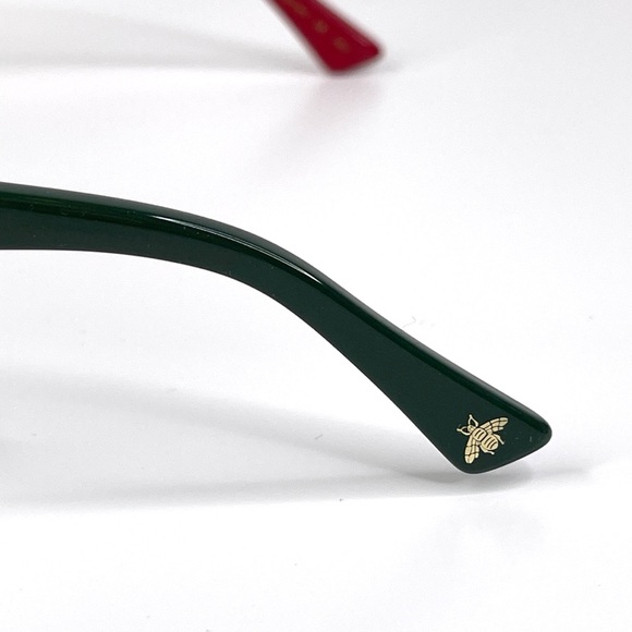 GUCCI Square Sunglasses NEW Black Red Green GG0158S 004 54 Made In Italy main image 9